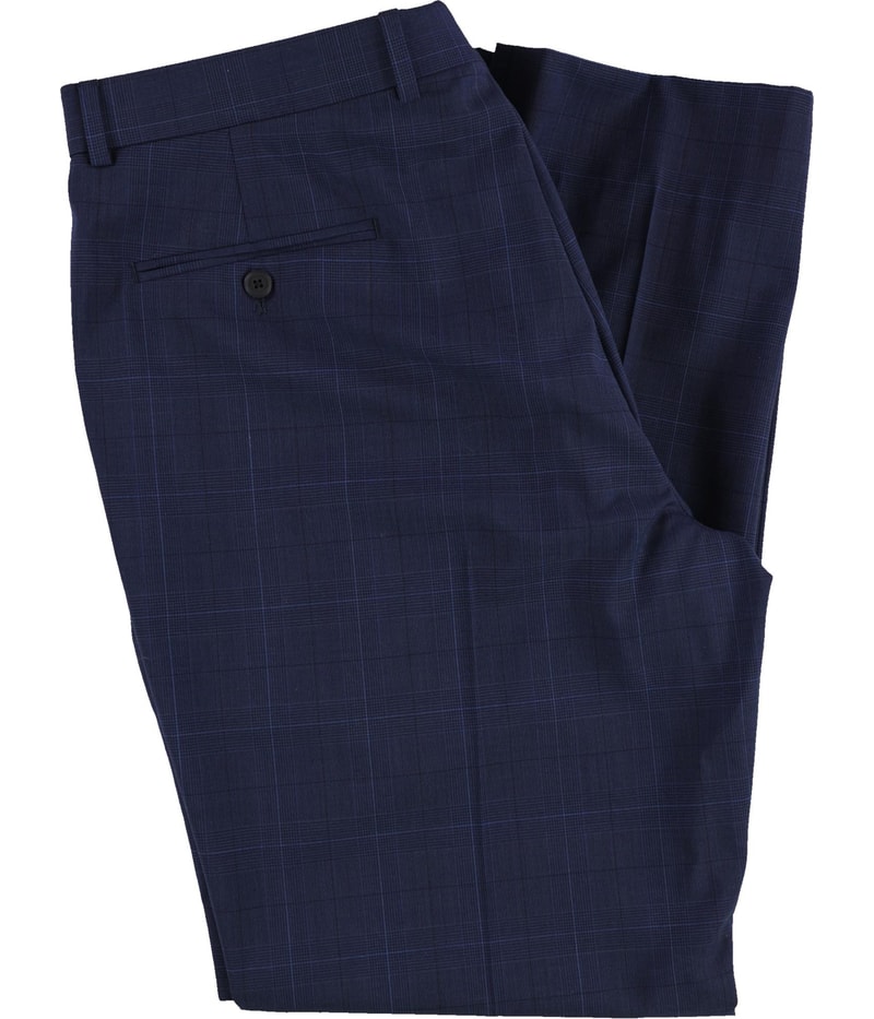 Brooks Brothers Mens Pins Plaid Straight Leg Slacks Dress Pants