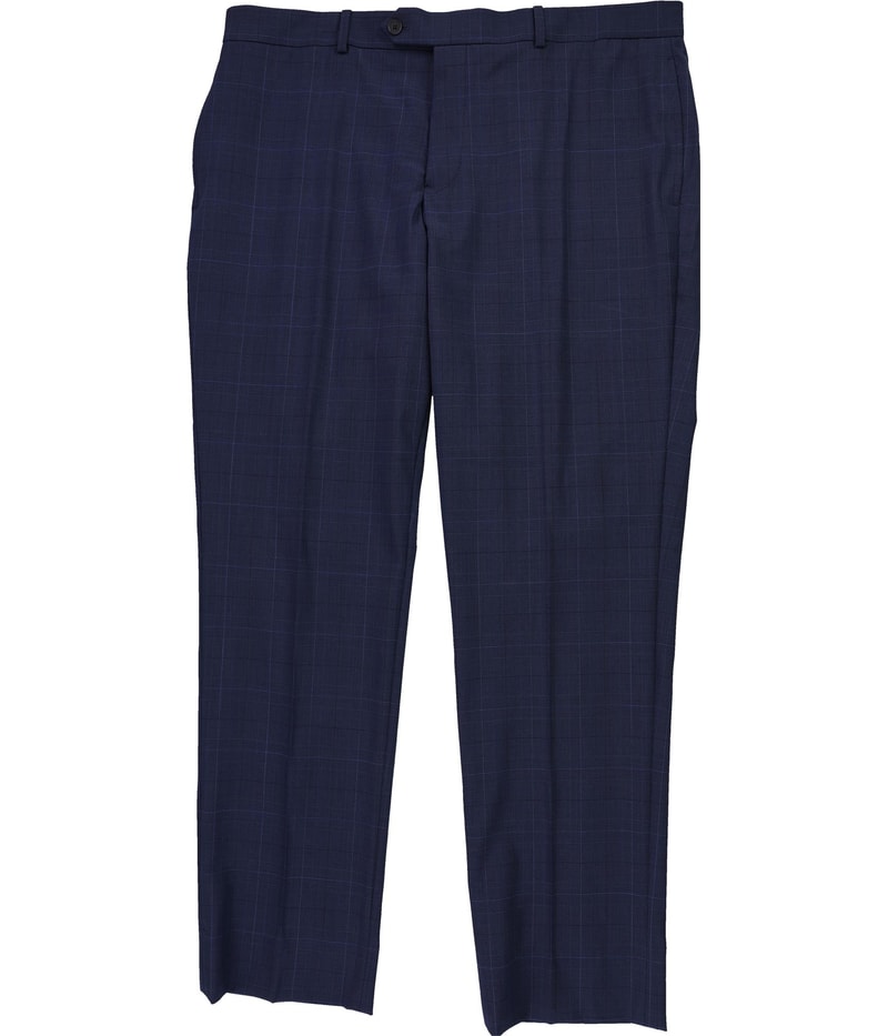 Brooks Brothers Mens Pins Plaid Straight Leg Slacks Dress Pants