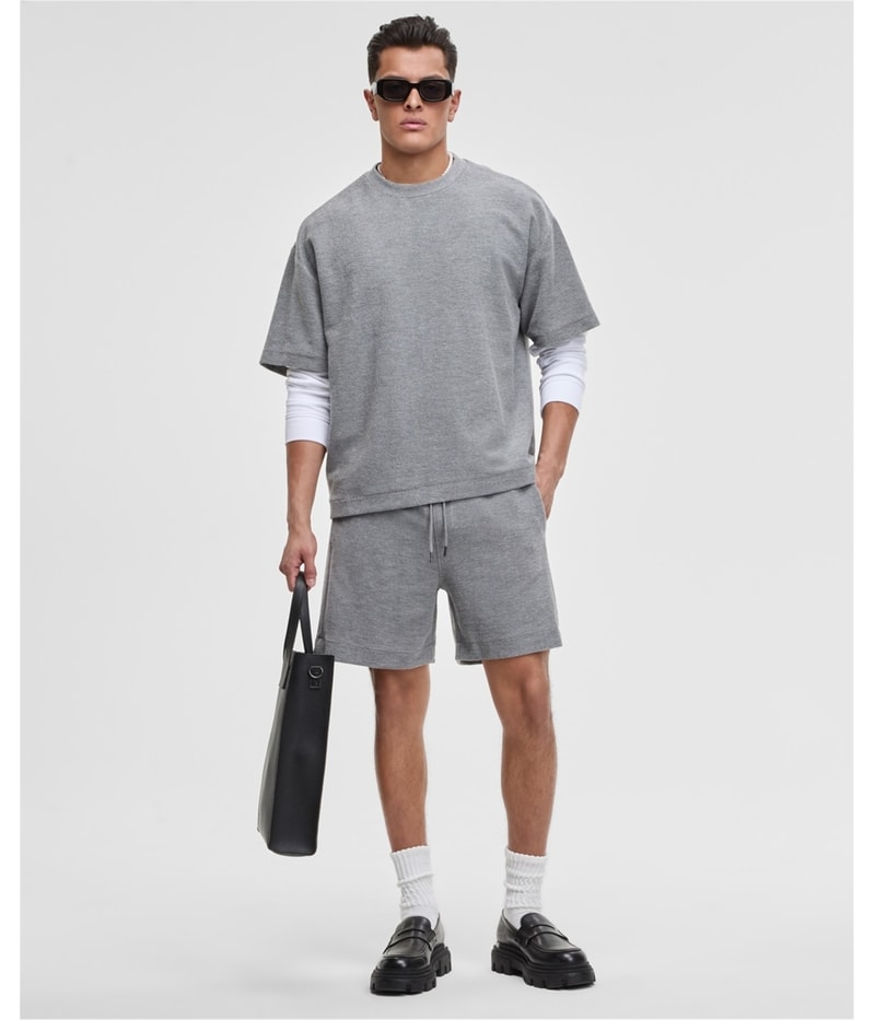 Mode Of One Mens Oversized-Fit Textured Sweatshirt