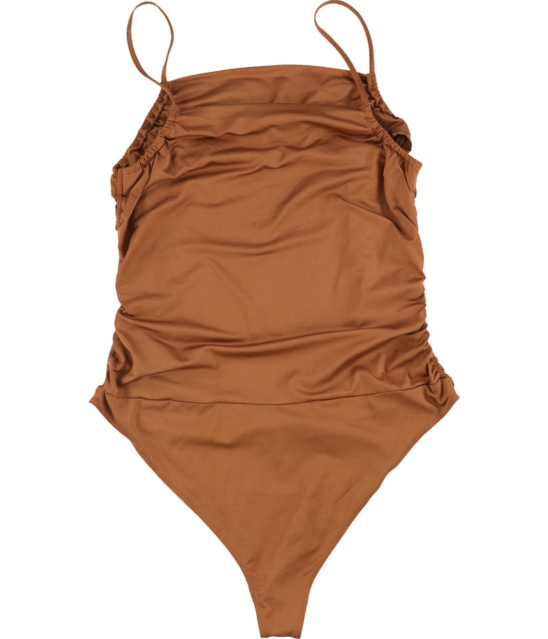 And Now This Womens Ruched Bodysuit