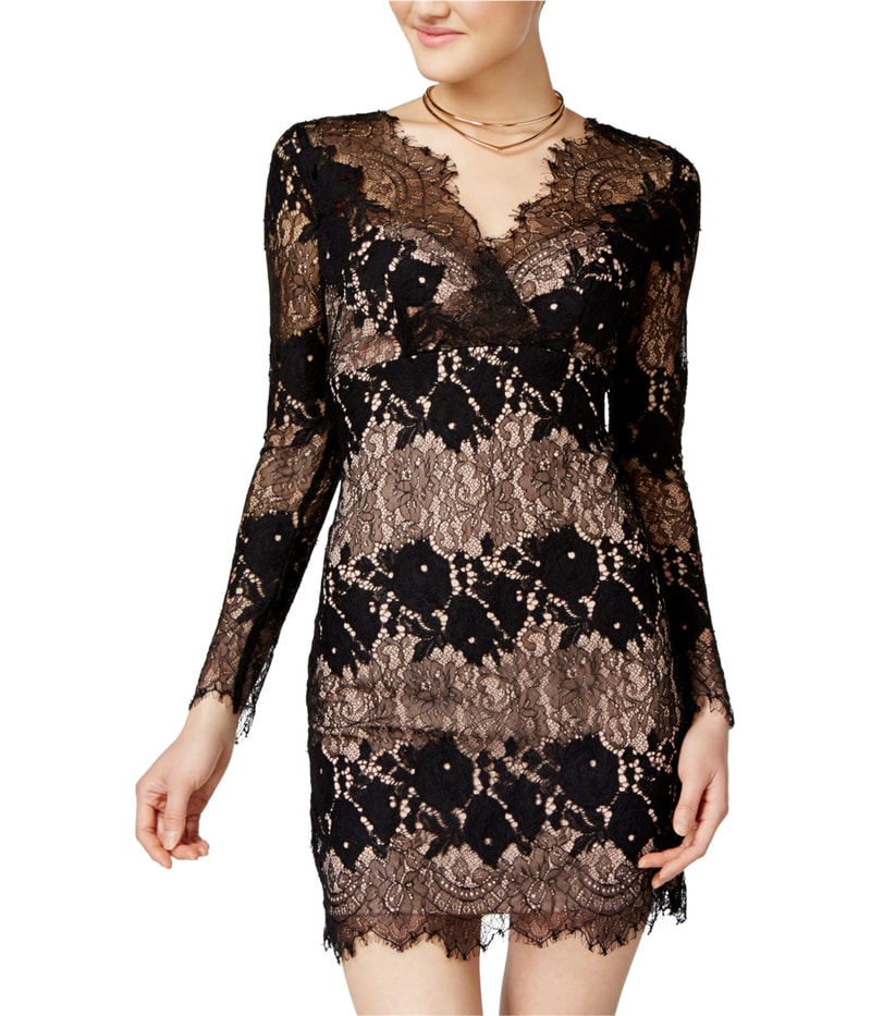 Jump Apparel Womens Fringed Bodycon A-line Dress