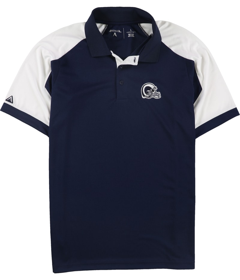 Antigua Mens L.A. Rams Polo Shirt in Navy, image 4 of 4
