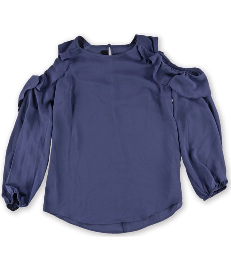 BCX Womens Ruffled Shell Blouse