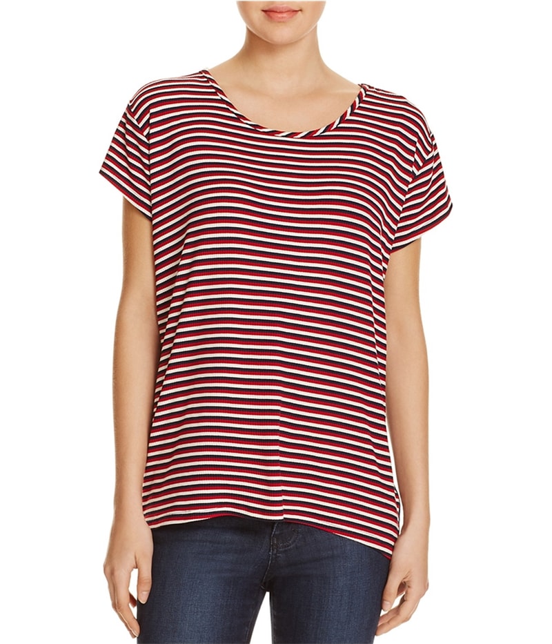 Kim & Cami Womens Colorblocked Basic T-Shirt