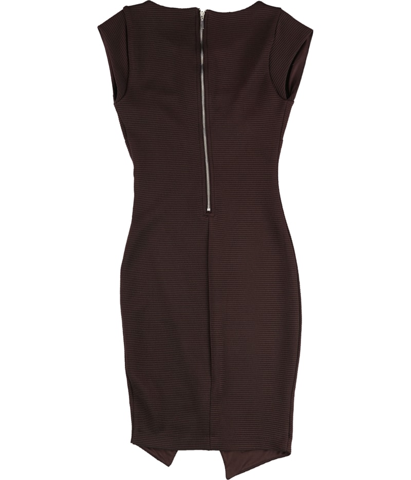 bar III Womens Ribbed Envelope Sheath Dress