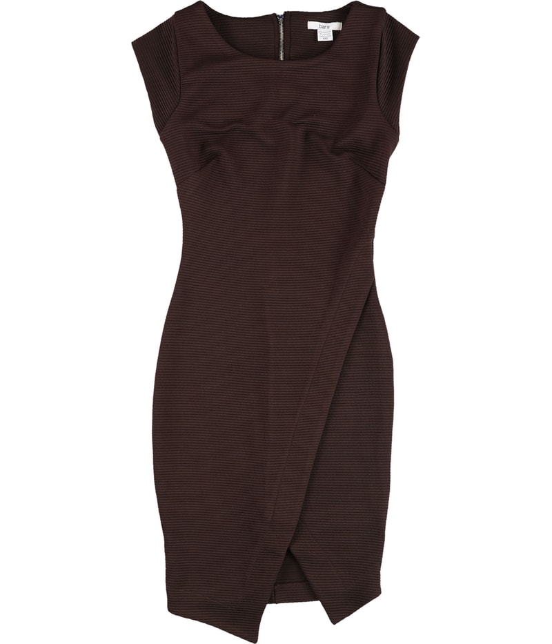 bar III Womens Ribbed Envelope Sheath Dress