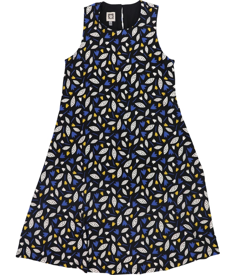 Anne Klein Womens Floral A-line Dress