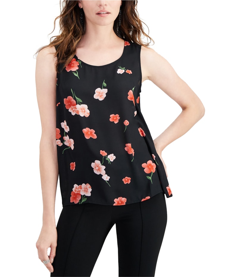 Nine West Womens Perfection Sleeveless Blouse Top