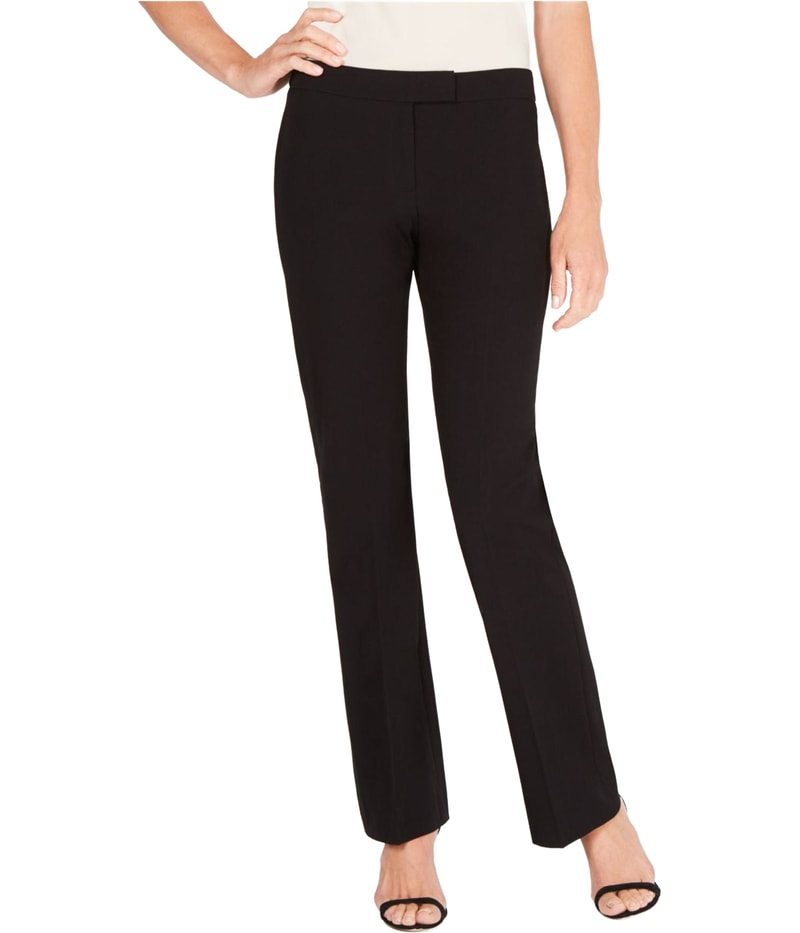 Anne Klein Womens Fit Straight Leg Dress Pants
