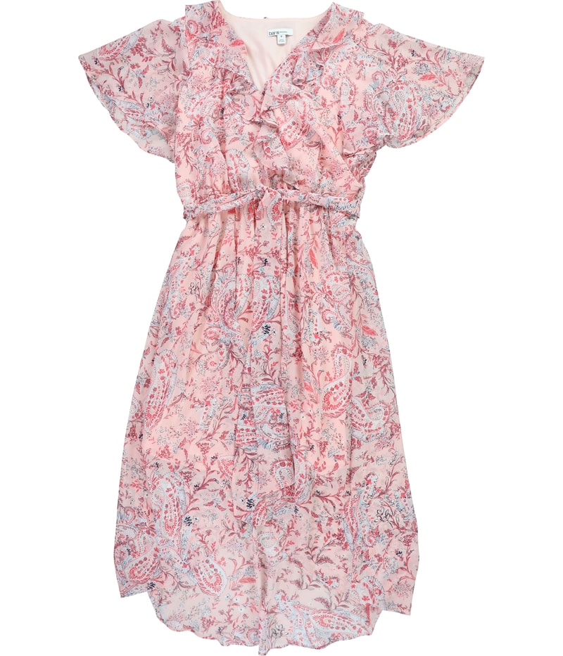 bar III Womens Paisley High-Low Dress