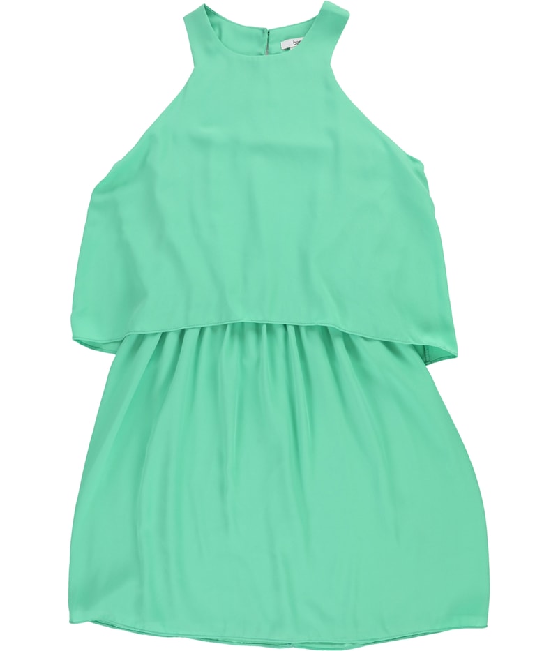 bar III Womens Cutout Popover Blouson Dress