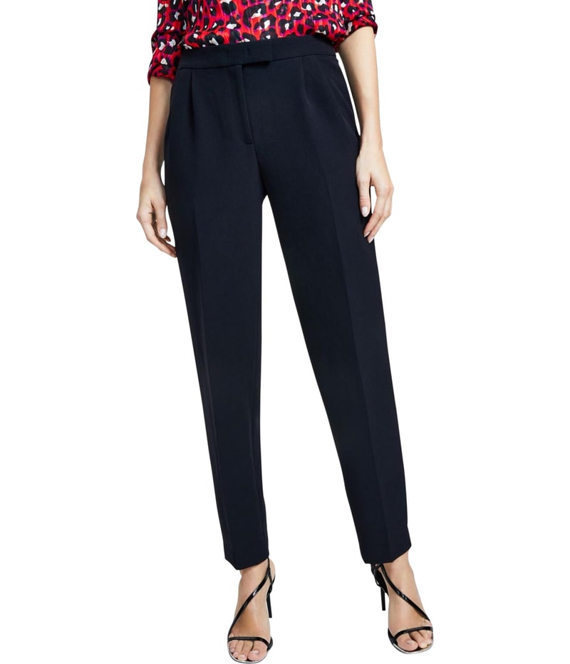 Anne Klein Womens Compression Straight Leg Casual Pants