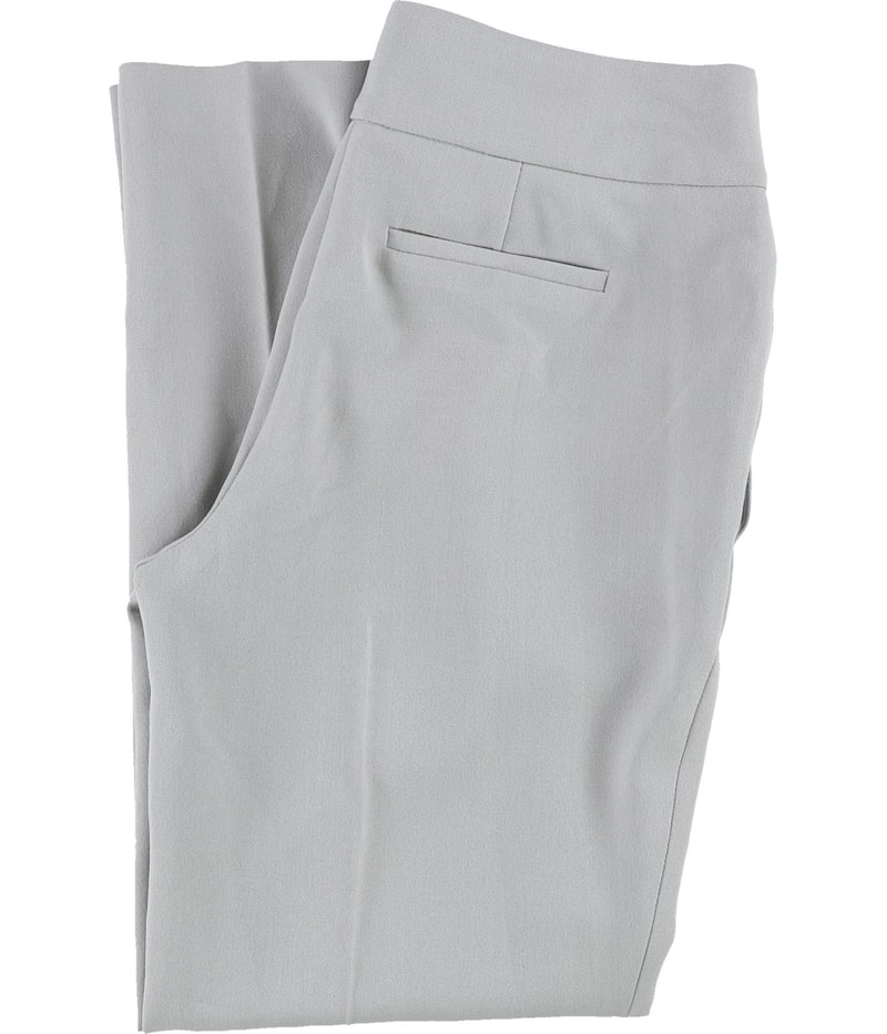 Kasper Womens Solid Straight Leg Dress Pants