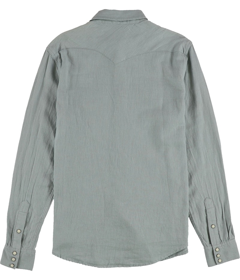 Frye Mens Textured Button Up Shirt