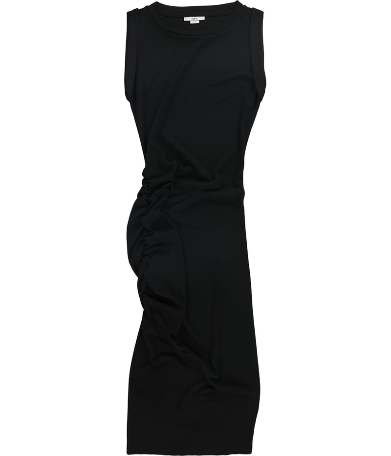 bar III Womens Ruched Midi Sheath Dress