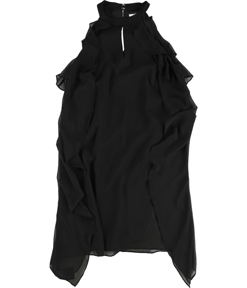bar III Womens Flutter Shift Dress