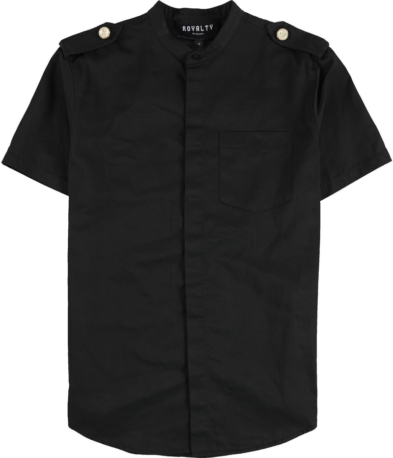 ROYALTY By MALUMA Mens Utility Novelty Button Up Shirt