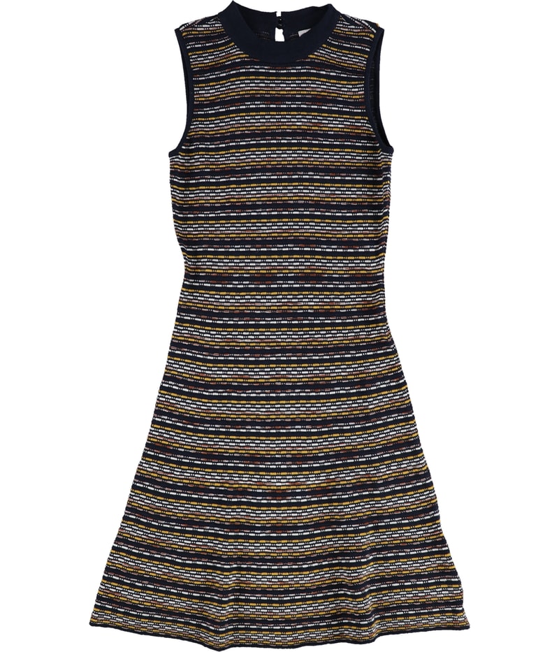 bar III Womens Printed Mock-Neck Sweater Dress