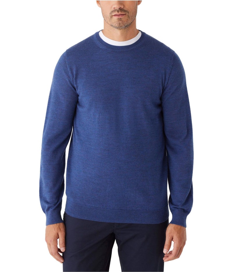 Frank & Oak Mens Merino Wool Crewneck Pullover Sweater