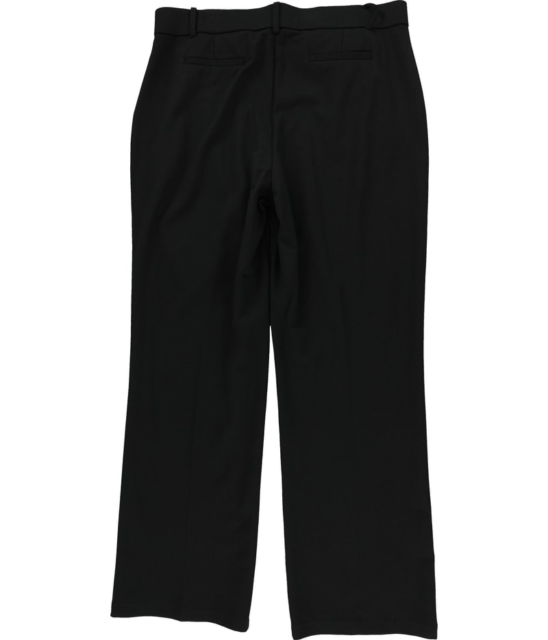 Kasper Womens Solid Wide Leg Casual Pants