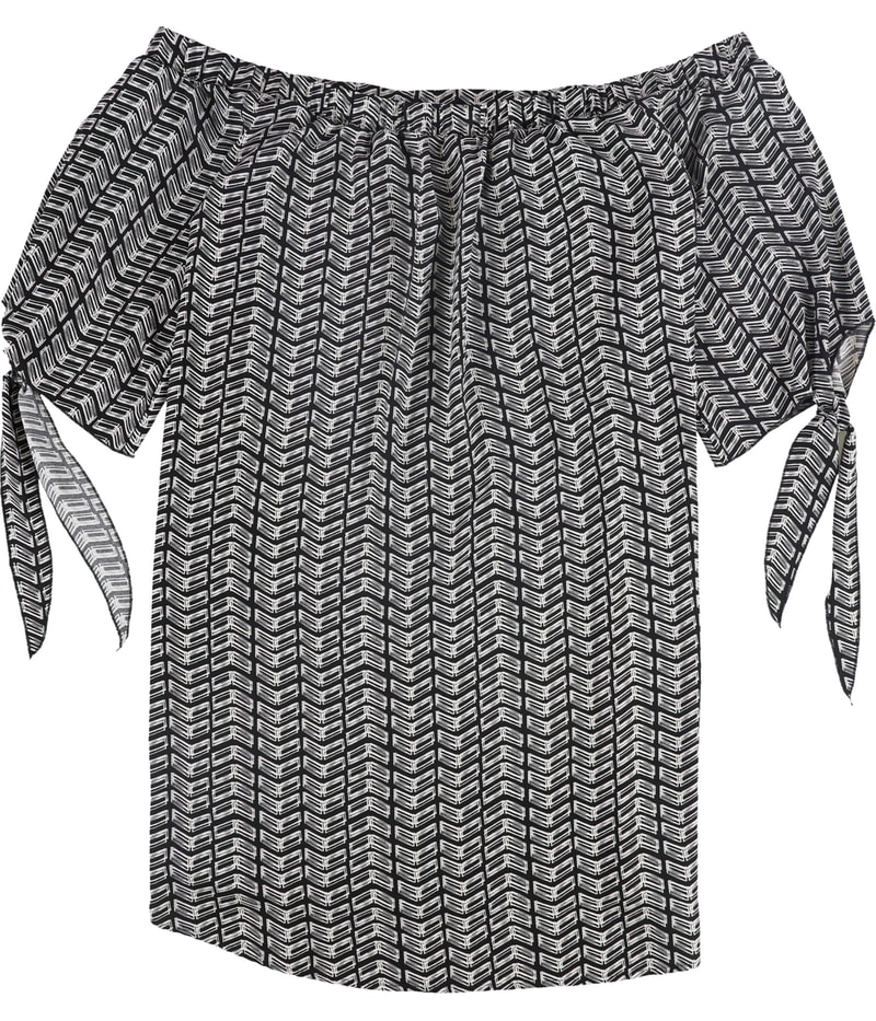 bar III Womens Off The Shoulder Geometric Sheath Dress