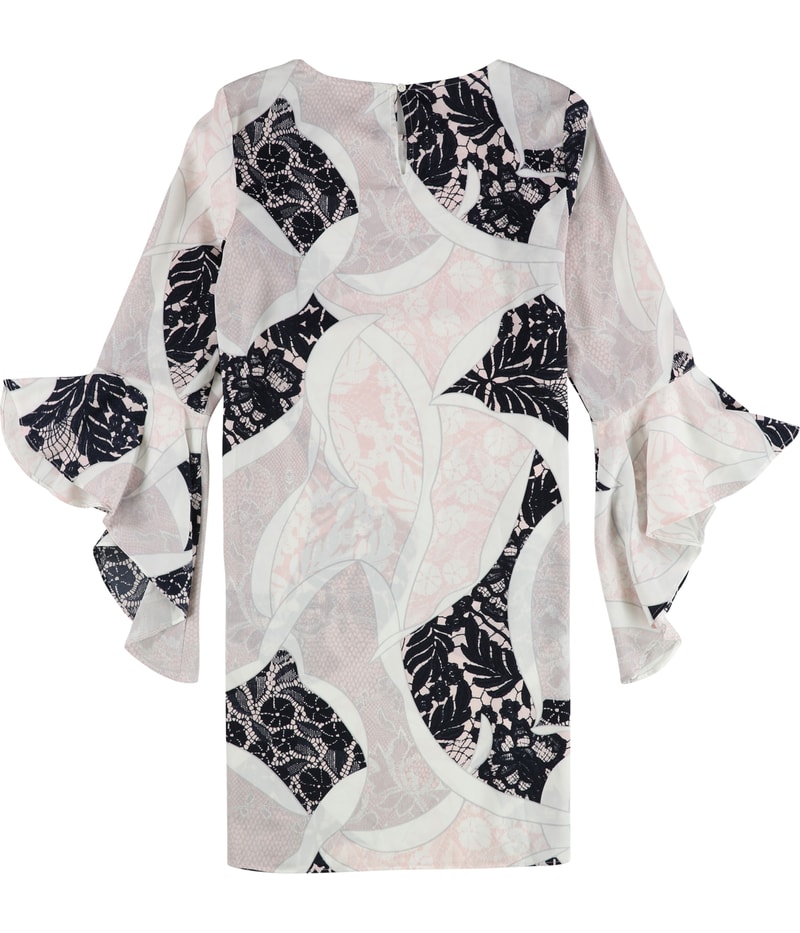 bar III Womens Ruffle-Sleeve Shift Dress