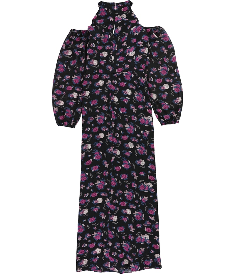 bar III Womens Cold-Shoulder Maxi Dress