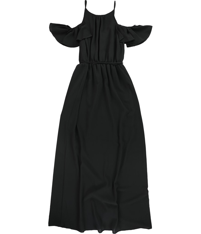 bar III Womens Cold Shoulder Maxi Dress