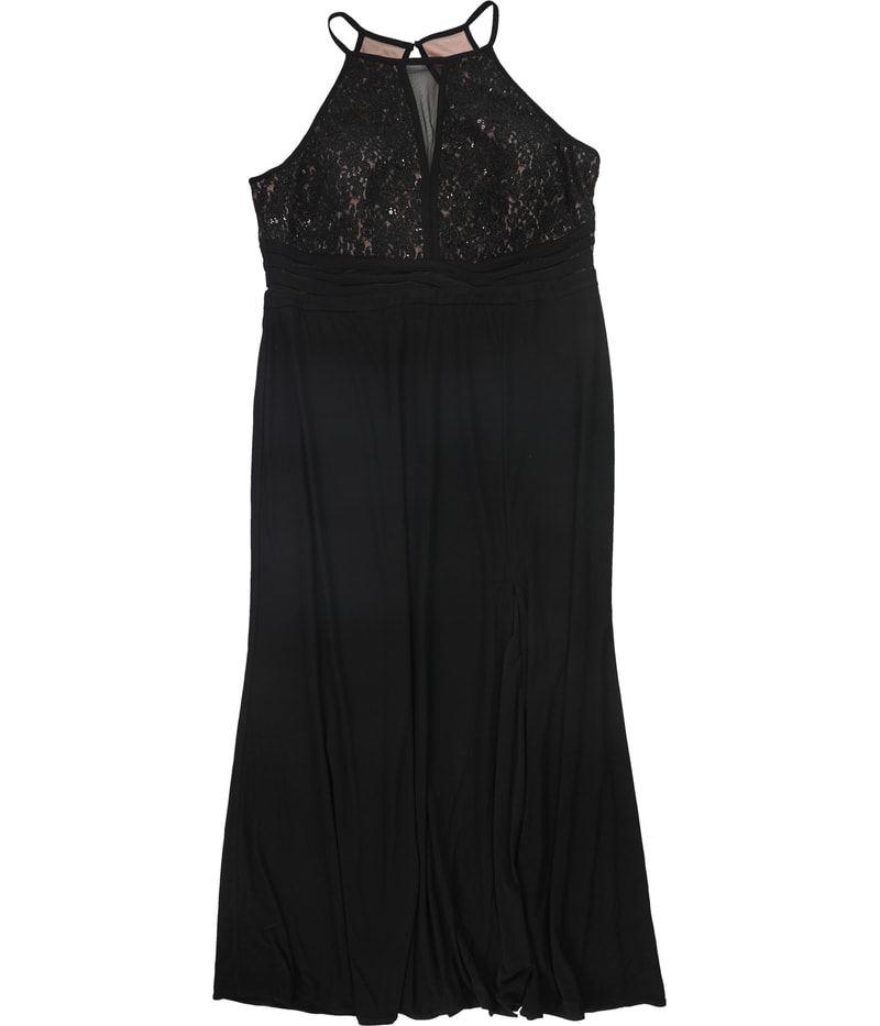 Morgan & Co. Womens Lace Gown Dress
