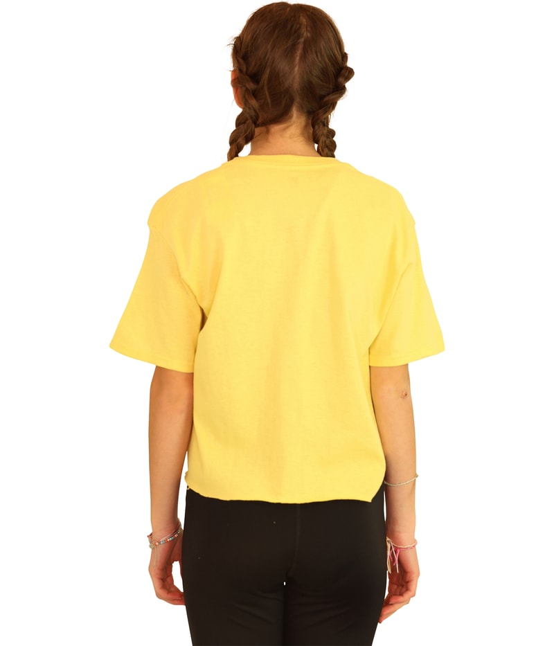 Junk Food Womens Malibu Graphic T-Shirt in Yellow, image 3 of 7