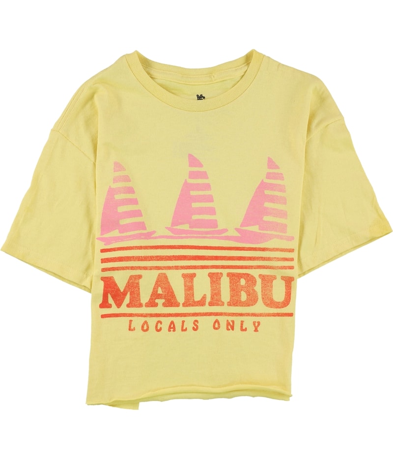 Junk Food Womens Malibu Graphic T-Shirt in Yellow, image 7 of 7