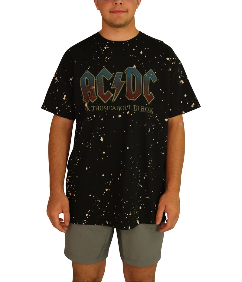Junk Food Mens AC/DC For Those About To Rock Graphic T-Shirt