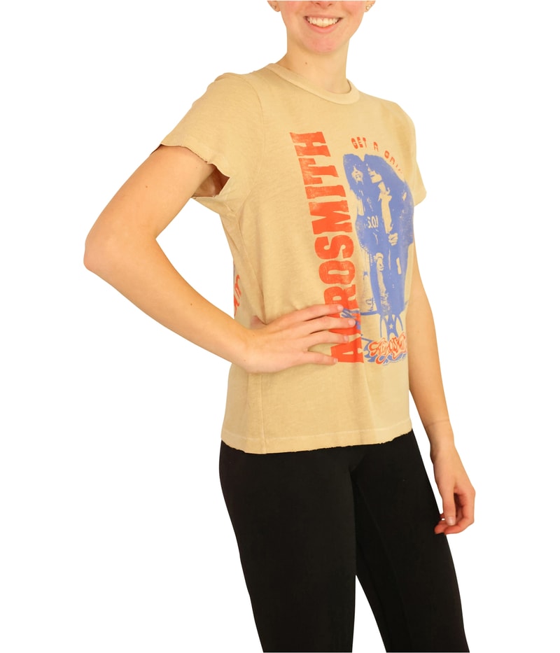 Junk Food Womens Aerosmith Get A Grip Tour ’93 Graphic T-Shirt