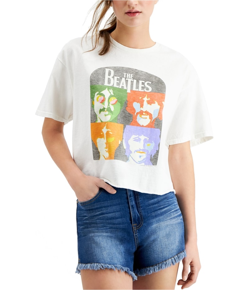 Junk Food Womens The Beatles 4 Graphic T-Shirt