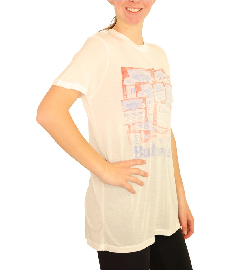 Junk Food Womens Budweiser Graphic T-Shirt