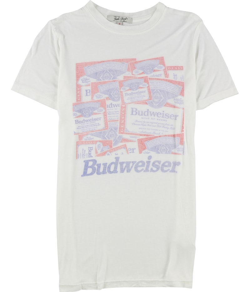 Junk Food Womens Budweiser Graphic T-Shirt