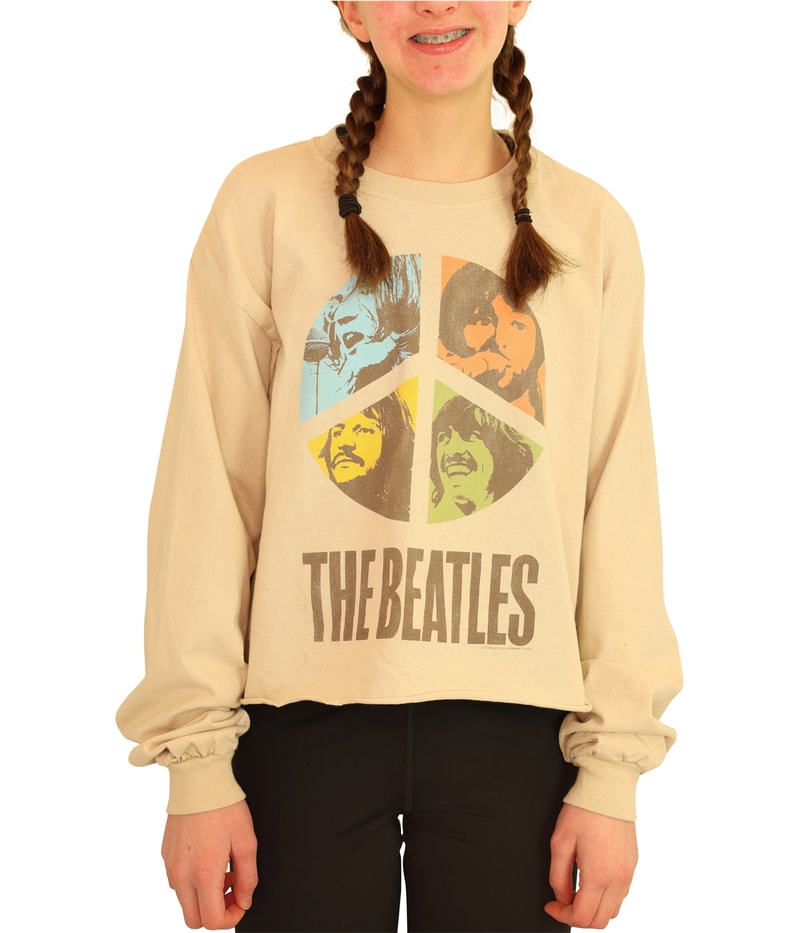Junk Food Womens The Beatles Peace Sweatshirt