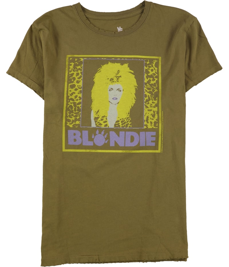 Junk Food Womens Blondie Tour 1982 Graphic T-Shirt in Brown, image 5 of 5