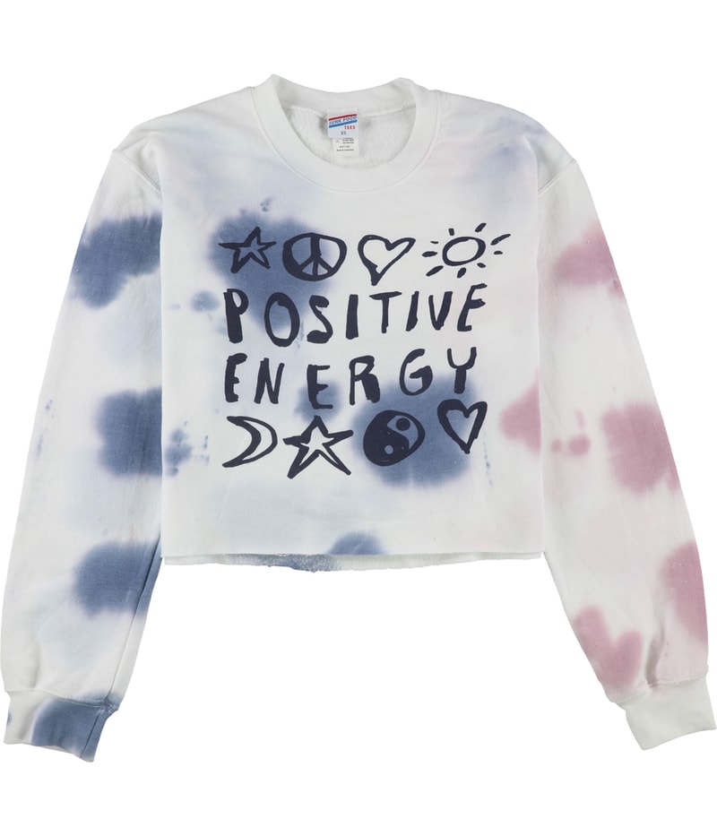 Junk Food Womens Positive Energy Crop Sweatshirt