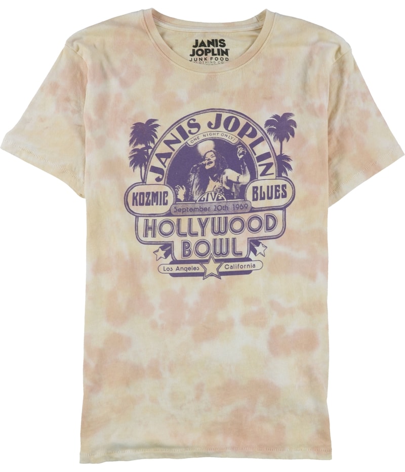 Junk Food Womens Janis Joplin Live Graphic T-Shirt