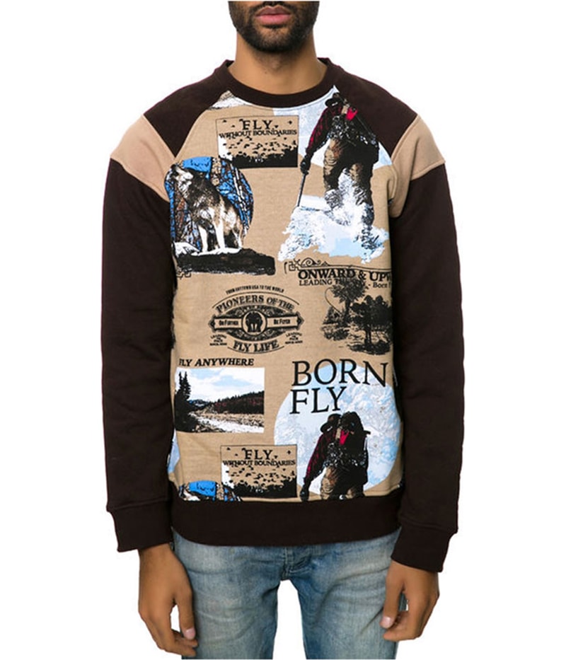 Born Fly Mens The Collateral Crewneck Sweatshirt