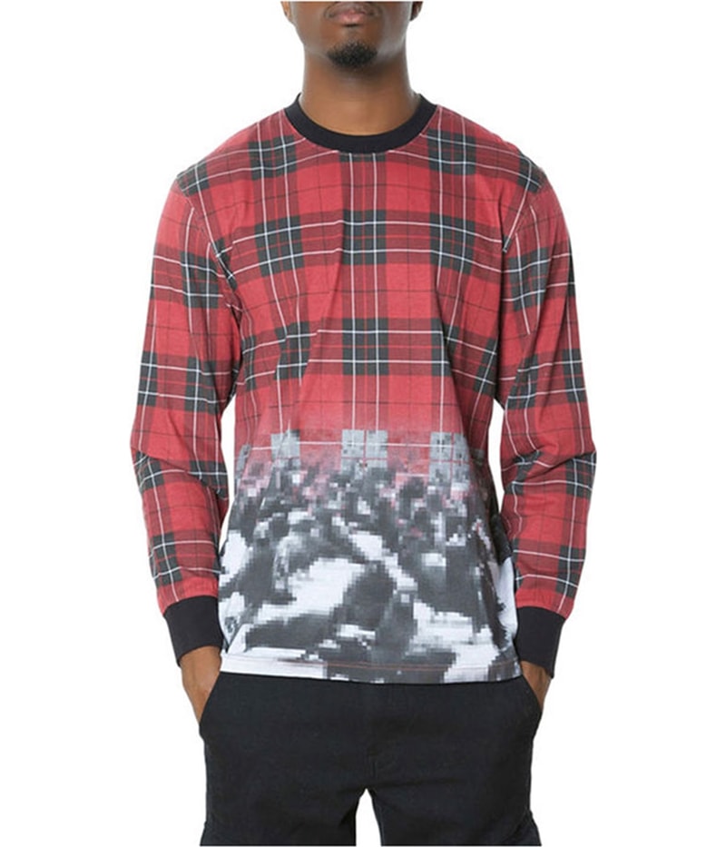 Staple Mens The Marlow Printed LS Graphic T-Shirt