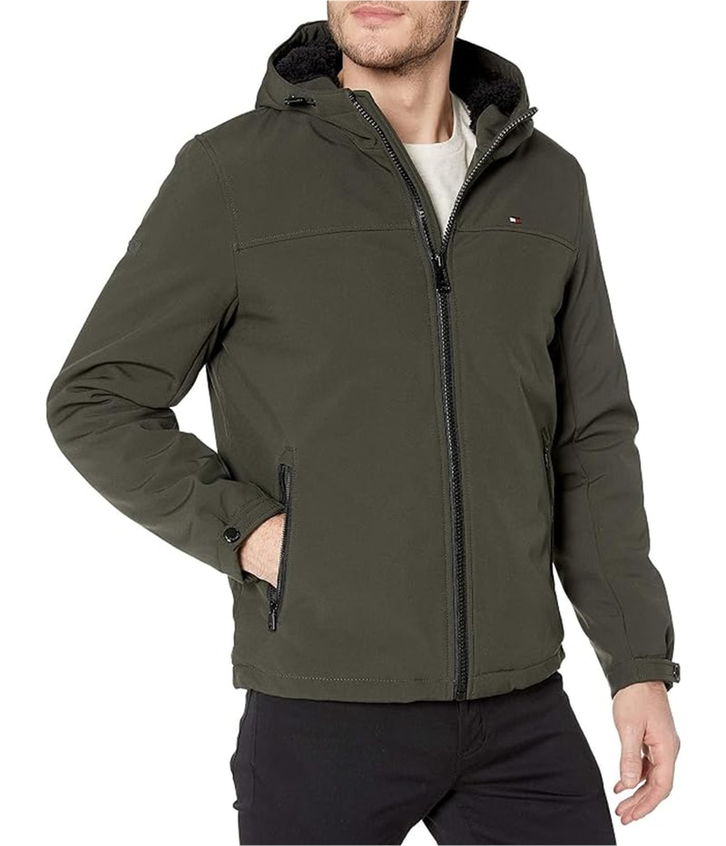 Tommy Hilfiger Mens Logo Anorak Jacket