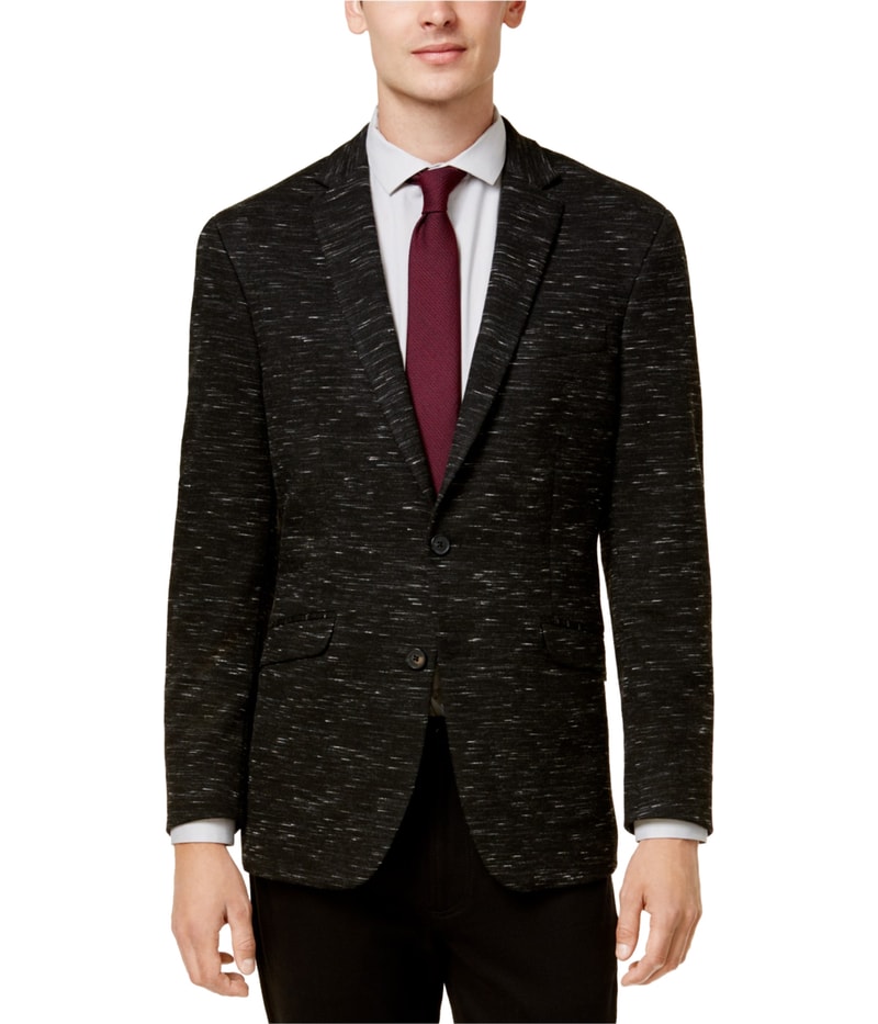 Kenneth Cole Mens Knit Two Button Blazer Jacket