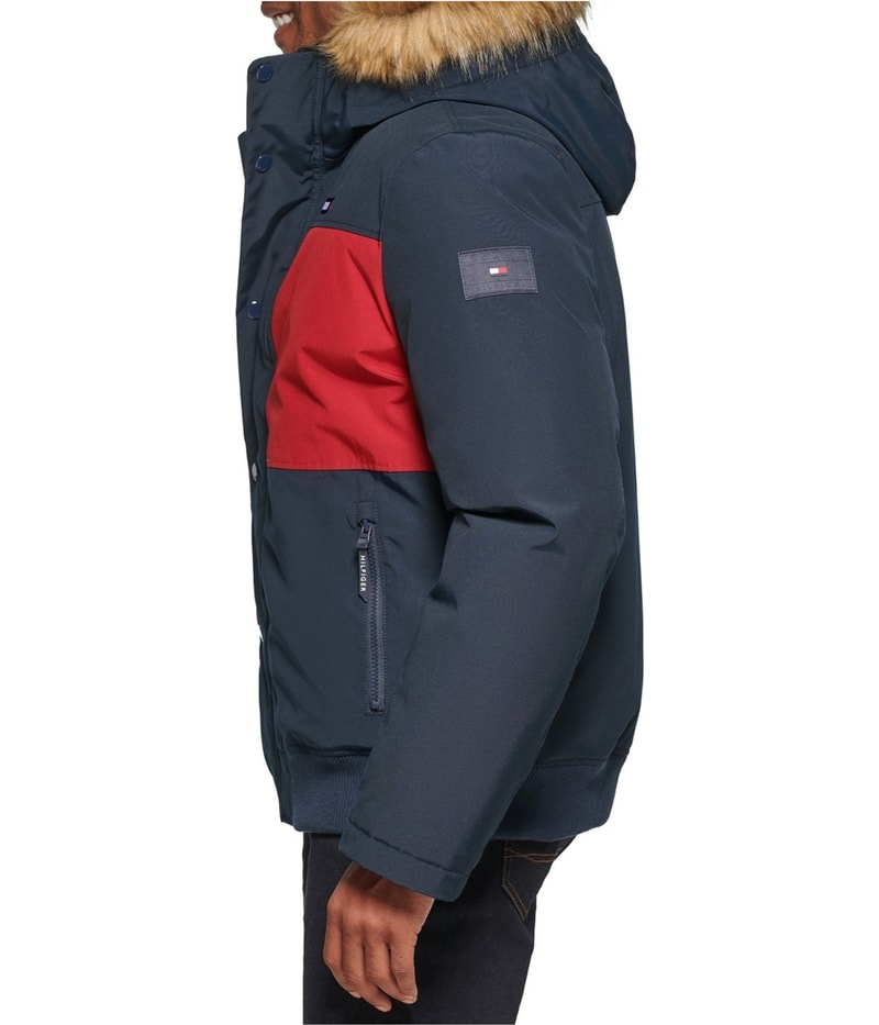Tommy Hilfiger Mens Short Snorkel Parka Coat, view 4