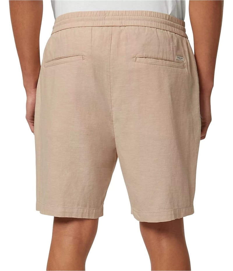 Scotch & Soda Mens Drawstring Linen Casual Walking Shorts