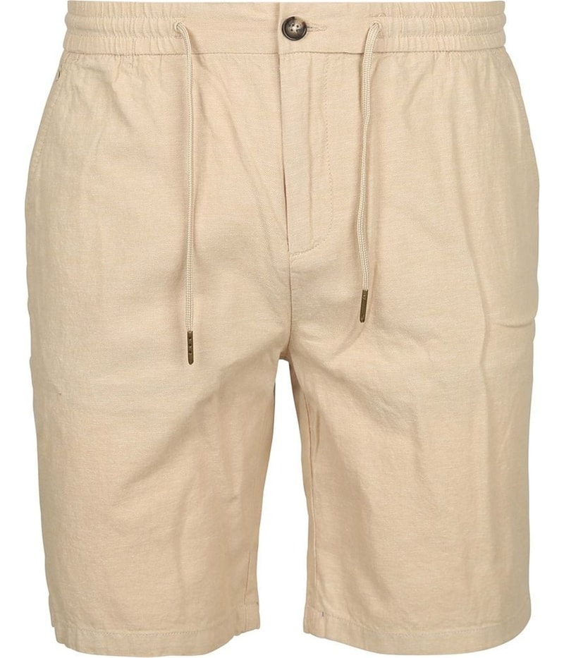 Scotch & Soda Mens Drawstring Linen Casual Walking Shorts