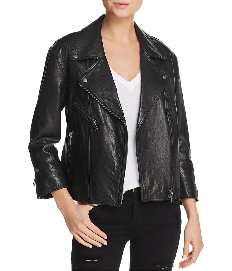 Joie Womens Viva La Femme Leather Jacket