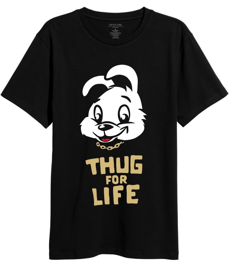 Elevenparis Mens Thug For Life Graphic T-Shirt