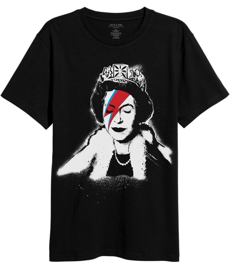 Elevenparis Mens Queen Elizabeth Graphic T-Shirt
